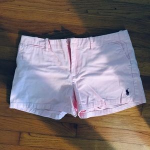ralph lauren light pink shorts
